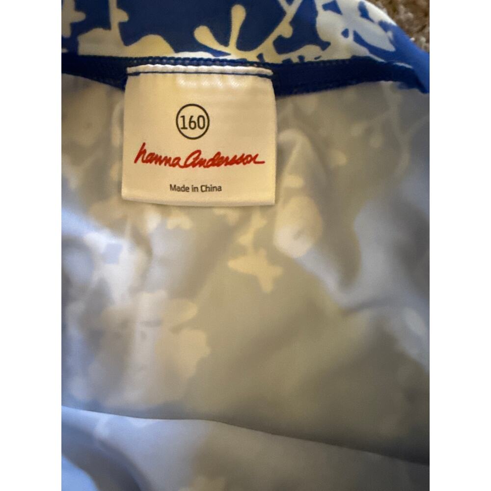 HANNA ANDERSSON RASHGUARD SWIM TOP SWIM SHIRT - size 14 - Picture 2 of 4